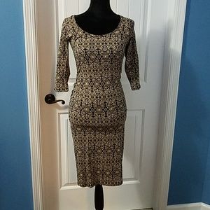 TRIBAL MIDI DRESS